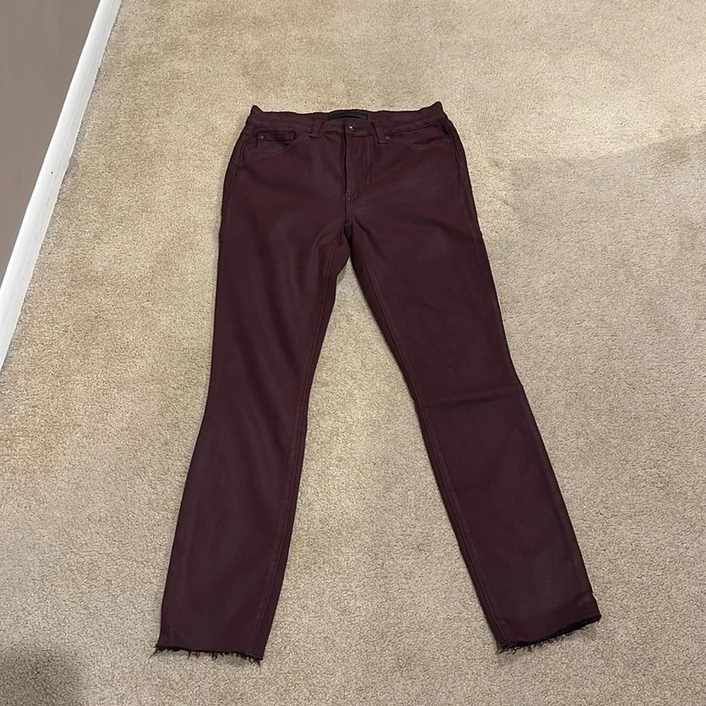 Coated Denim Joe’s Jeans High Rise Skinny Jeans - 28 - Picture 11 of 12